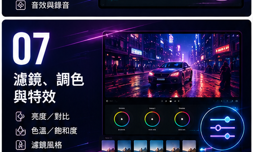 濾鏡、調色與特效